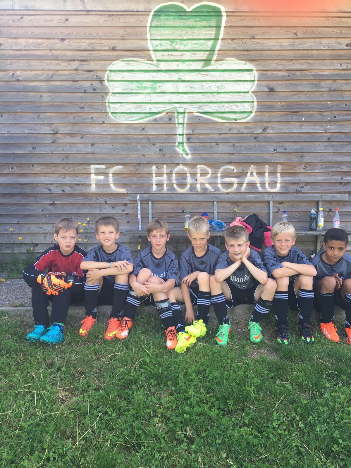 Daniel Gruber, Raphael Vogg, Lukas Schäfer, Marius Demharter, Tobias Brem, Simon Vogg, Karim Ouboune Trainer Andreas Vogg & Patrick Steinle.